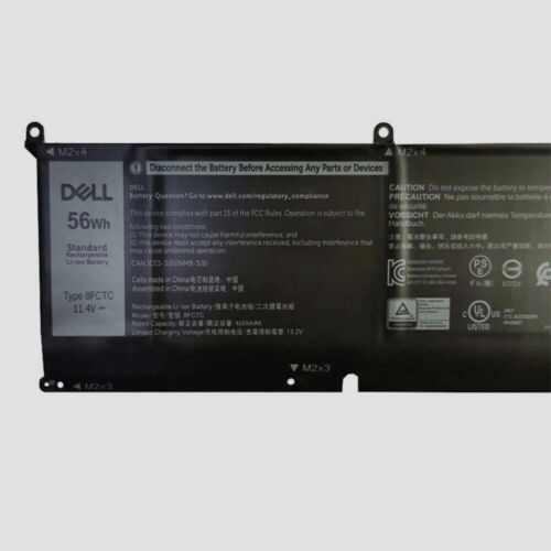 Baterí para portátil Dell 56Wh 8FCTC para serie XPS 15 9500 P8P1P DVG8M 69KF2-